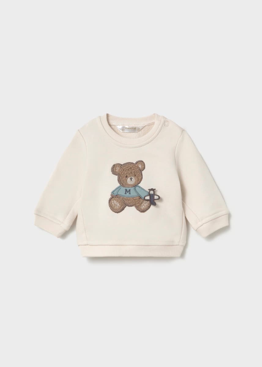 Mayoral - Teddy Bear Sweatshirt, Cream