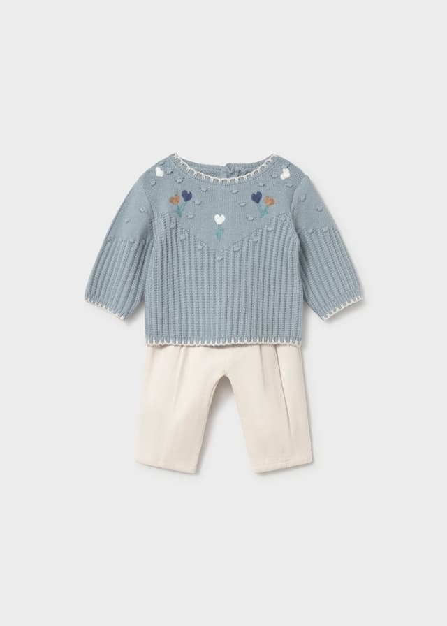 Mayoral - Knitted Jumper & Trousers Set, Blue