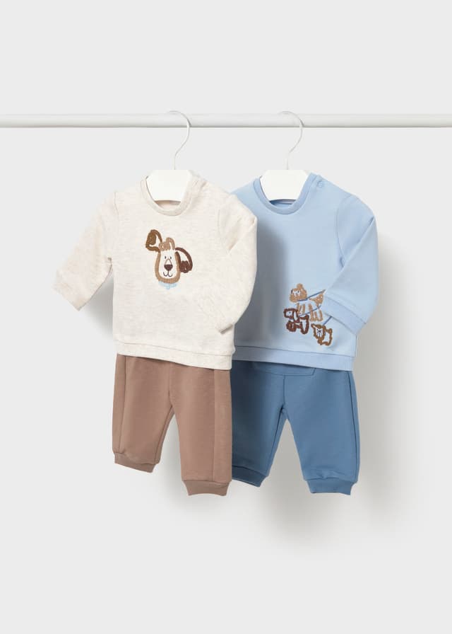 Mayoral - 4 Piece Tracksuit Set - Dog, Blue