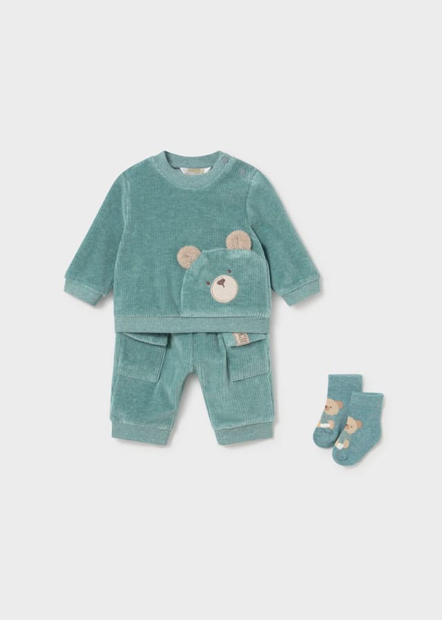 Mayoral - 2 Piece Tracksuit Set with Matching Socks (Green), Green