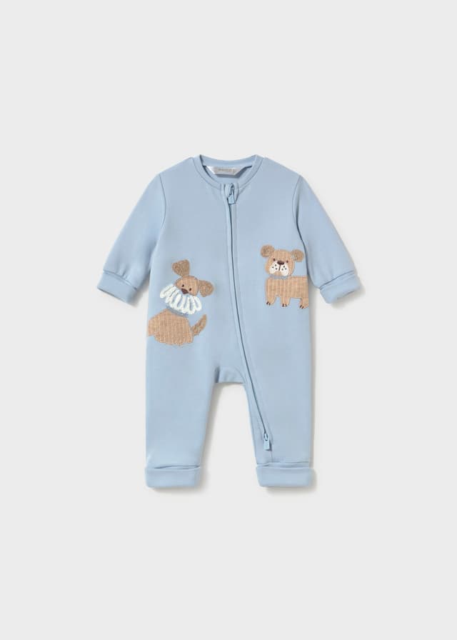 Mayoral - Zip Sleepsuit with Convertible Feet, Blue