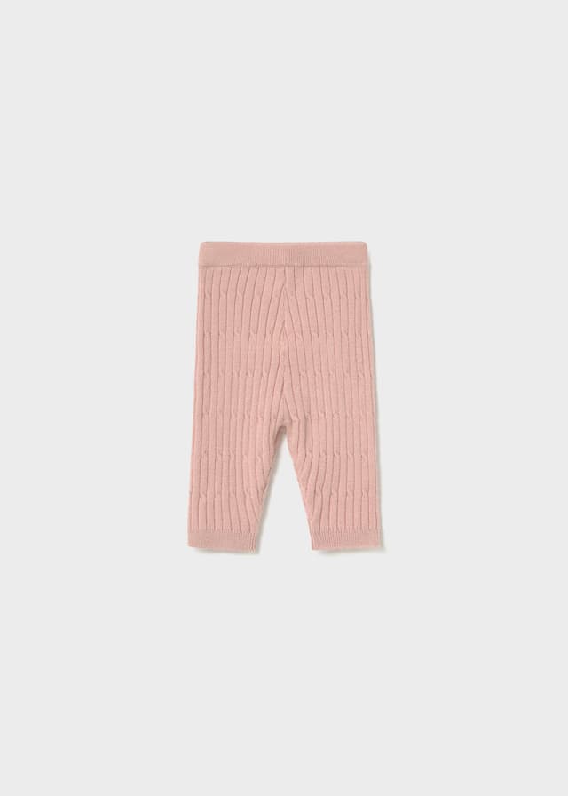 Mayoral - Ribbed Knitted Leggings, Pink