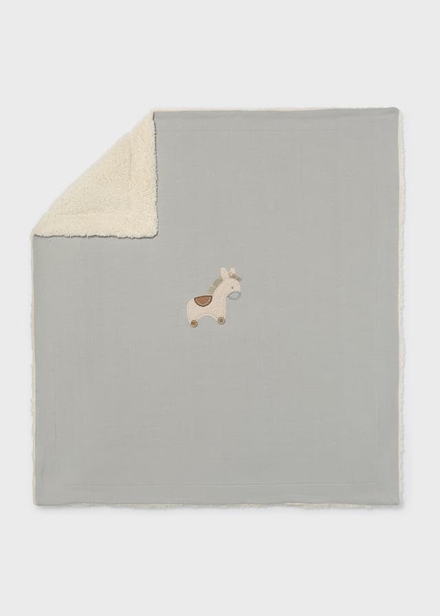 Mayoral - Double-sided furry blanket, Grey