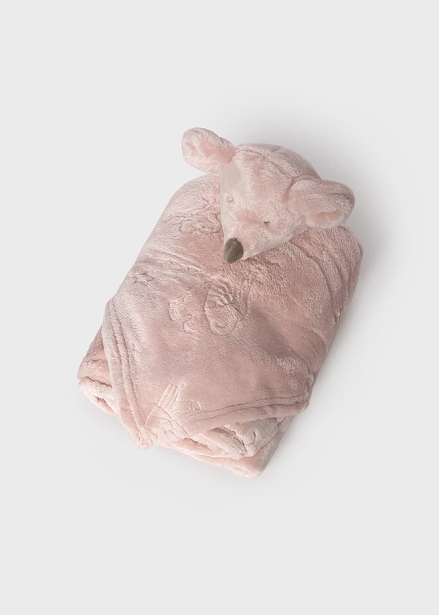 Mayoral - Blanket with baby comforter - Gift set, Pink