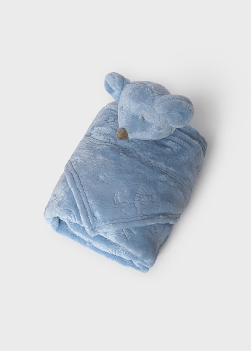 Mayoral - Blanket with baby comforter - Gift set, Blue