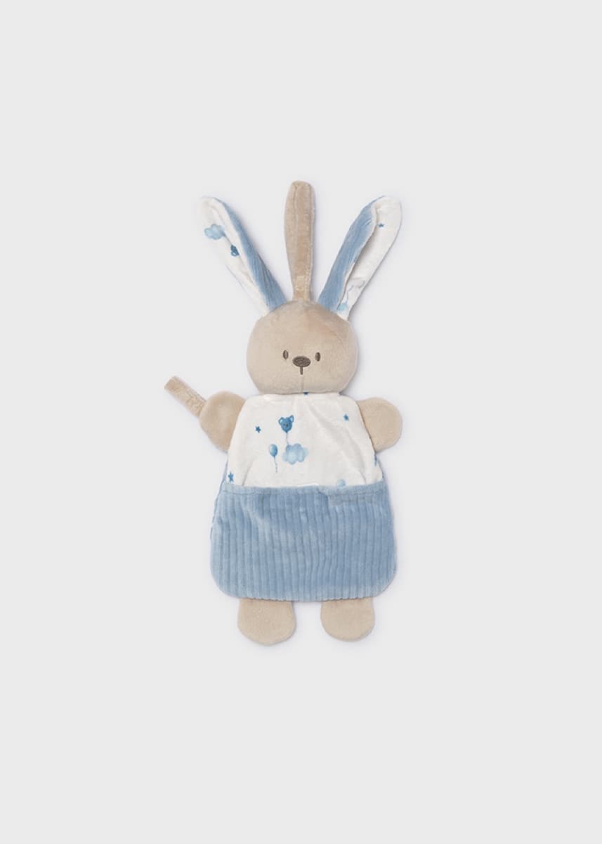 Mayoral - Baby comforter with pacifier clip, Blue