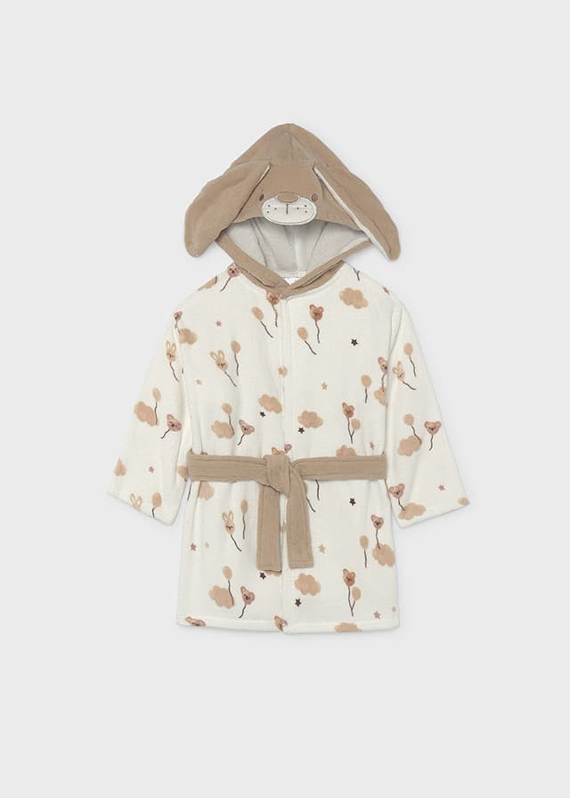 Mayoral - Teddy bear bathrobe, Cream