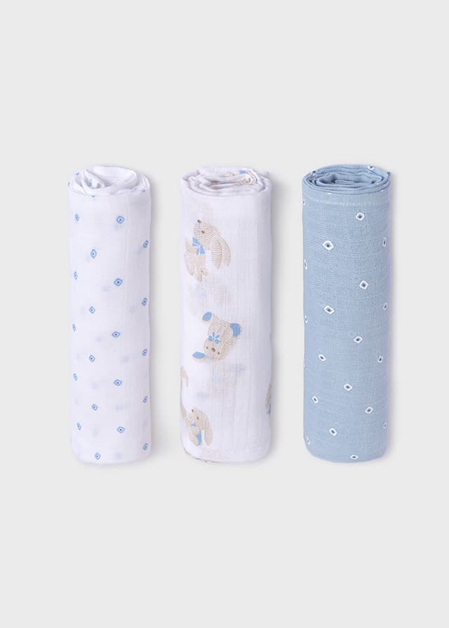 Mayoral - Muslins - set of 3, Blue